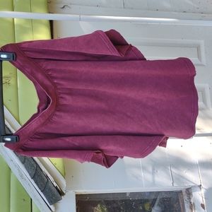 Women’s Off-Shoulder Plum Sweater Top